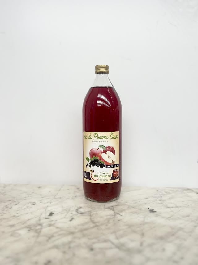 Jus de pomme cassis (1L) Boissons Nicolas Pollet - Vergers du Comté - Fromelles