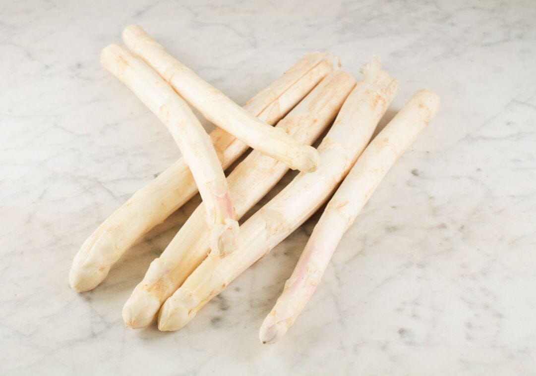 Asperges blanches (500g) Les légumes bio Xavier - La sélection de fruits et légumes de Guy Lagache - Lomme