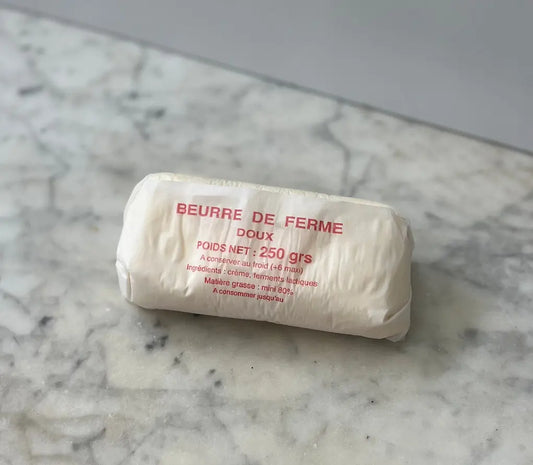 Beurre doux 250g (pièce)